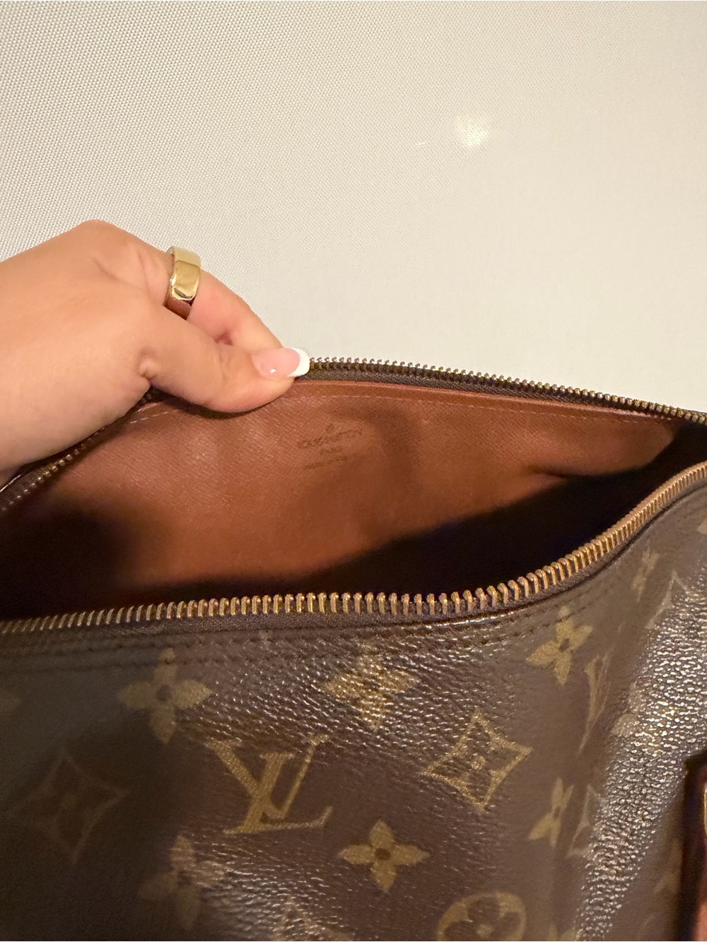 Louis Vuitton Papillon Shoulder Bag GM Brown Leather - Picture 6 of 8